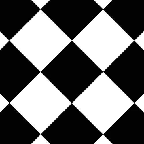 Black & White Diamond (14cm x 14cm)