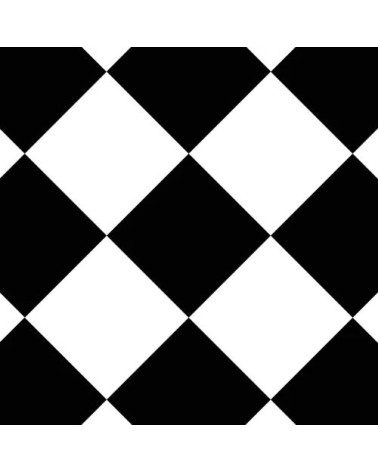 Black & White Diamond (14cm x 14cm)