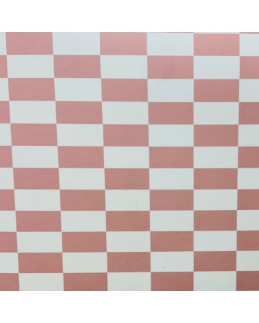 Pink & White Check (4cm x 8cm)