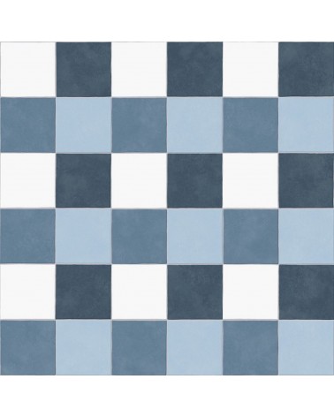 Skyline Blue & White Check (16.50cm x 16.50cm)